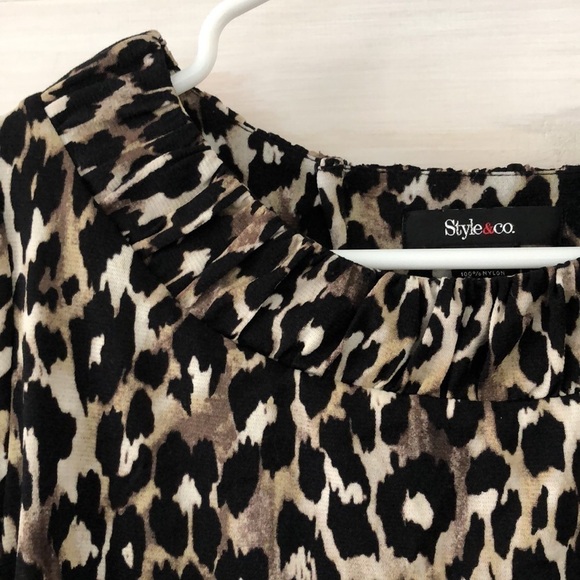 Style & Company Leopard Print Top‎ - Picture 3 of 6